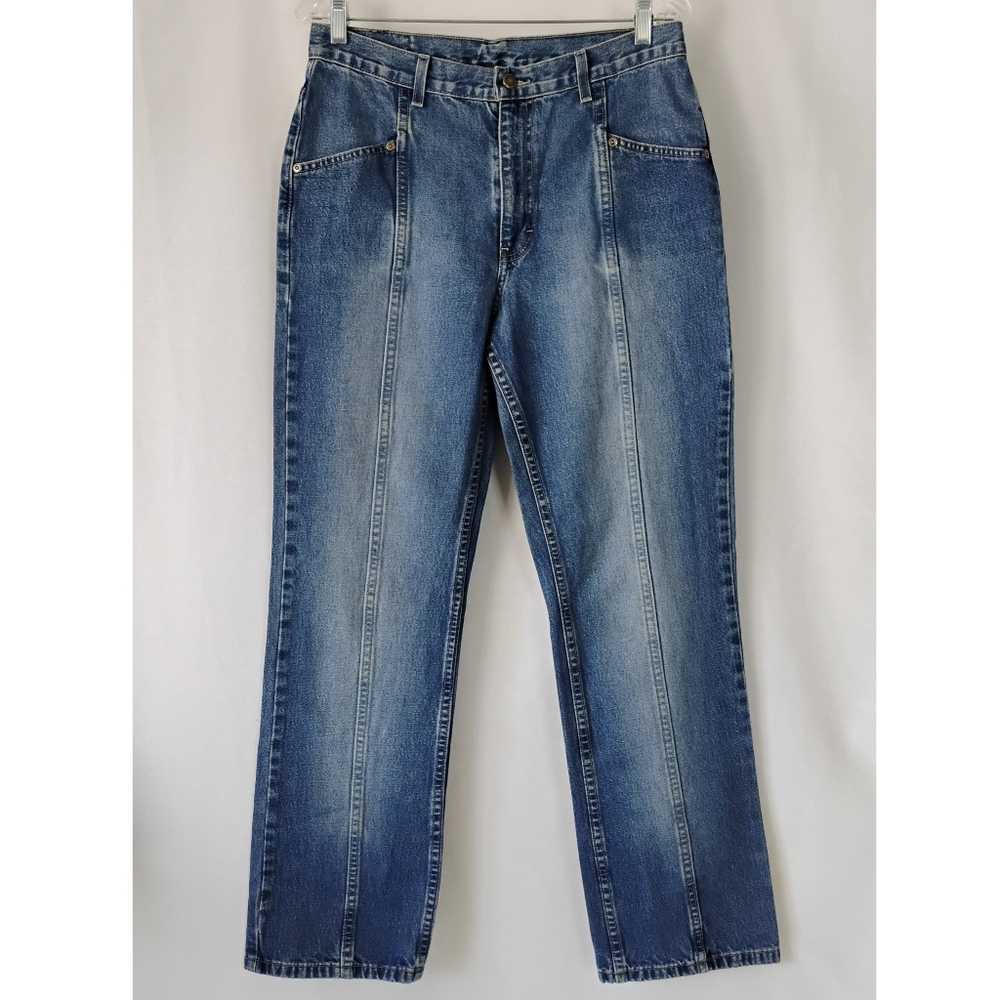 Women's Havana Jack's Cafe Vintage Y2K High Waisted Blue Jeans Flat Felled Seams